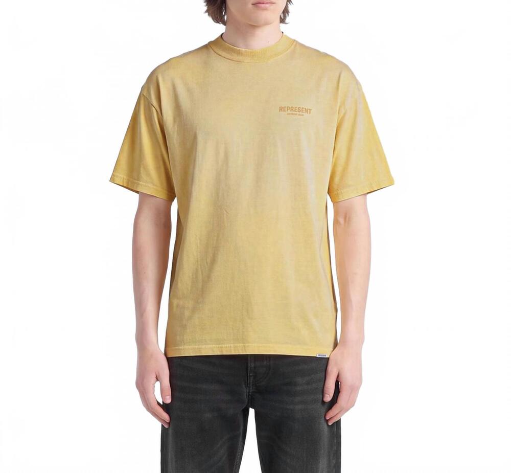 NEW REPRESENT owners club t-shirt in yellow